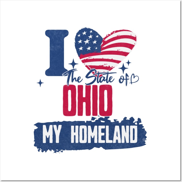 Ohio my homeland Wall Art by HB Shirts